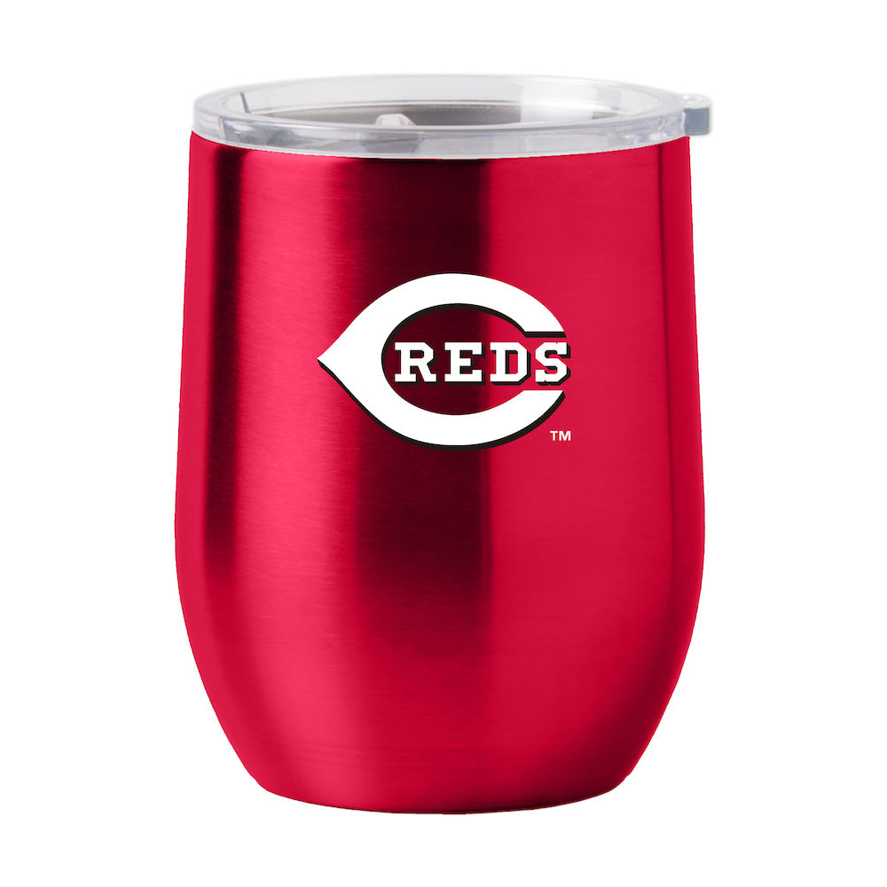 Cincinnati Reds stainless steel curved drink tumbler