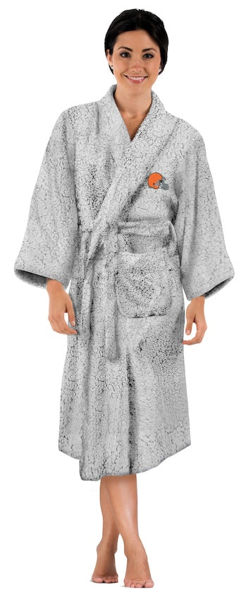 Cleveland Browns Womens SHERPA bathrobe