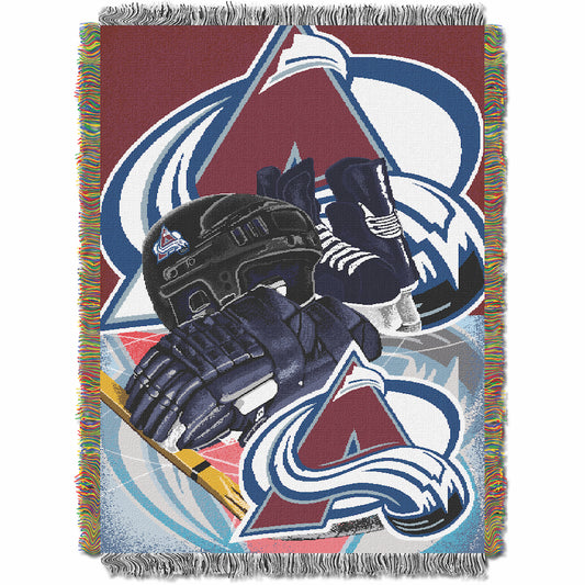 Colorado Avalanche woven home ice tapestry