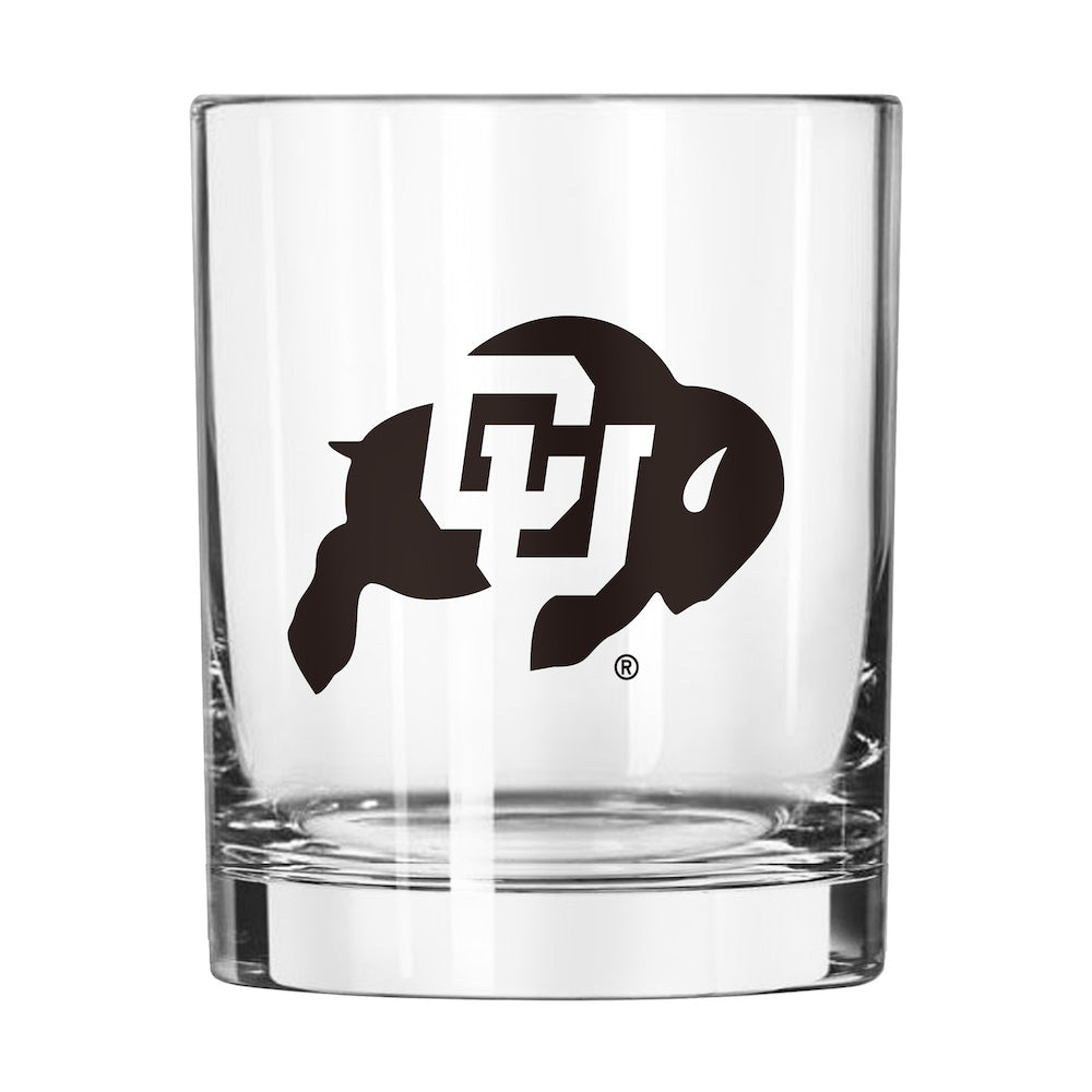 Colorado Buffaloes Rocks Glass
