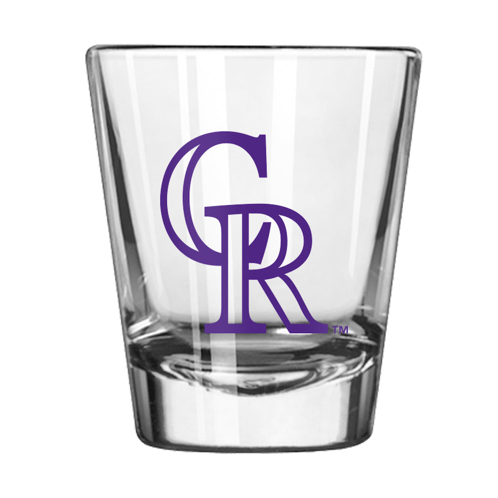 Colorado Rockies shot glass