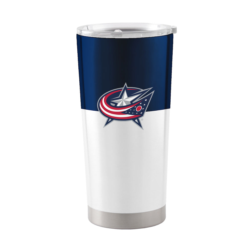 Columbus Blue Jackets 20 oz color block travel tumbler