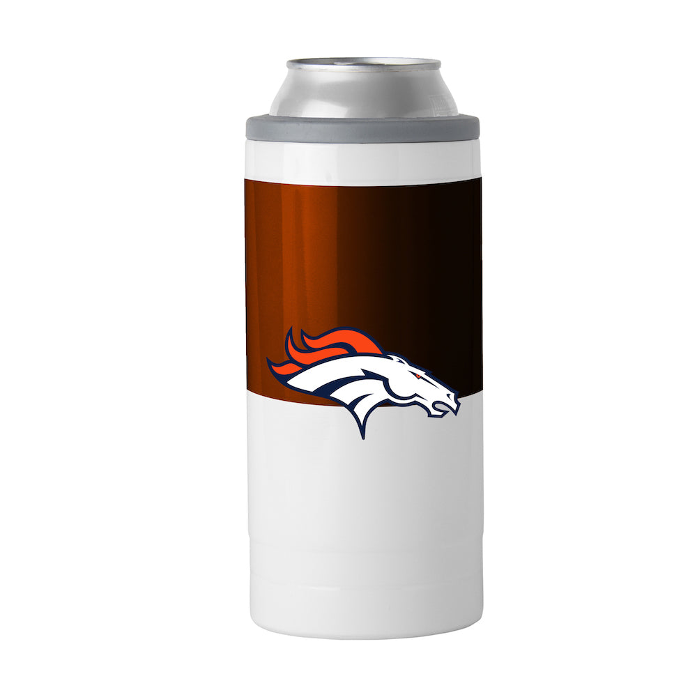 Denver Broncos colorblock slim can coolie