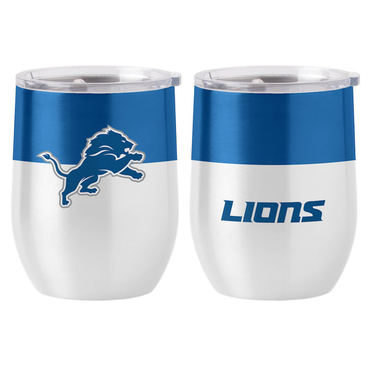 Detroit Lions color block curved drink tumbler