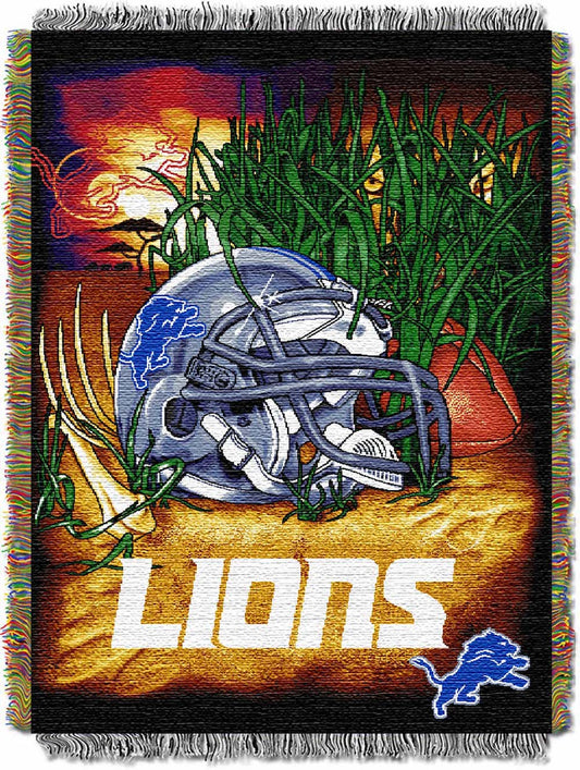 Detroit Lions woven home field tapestry