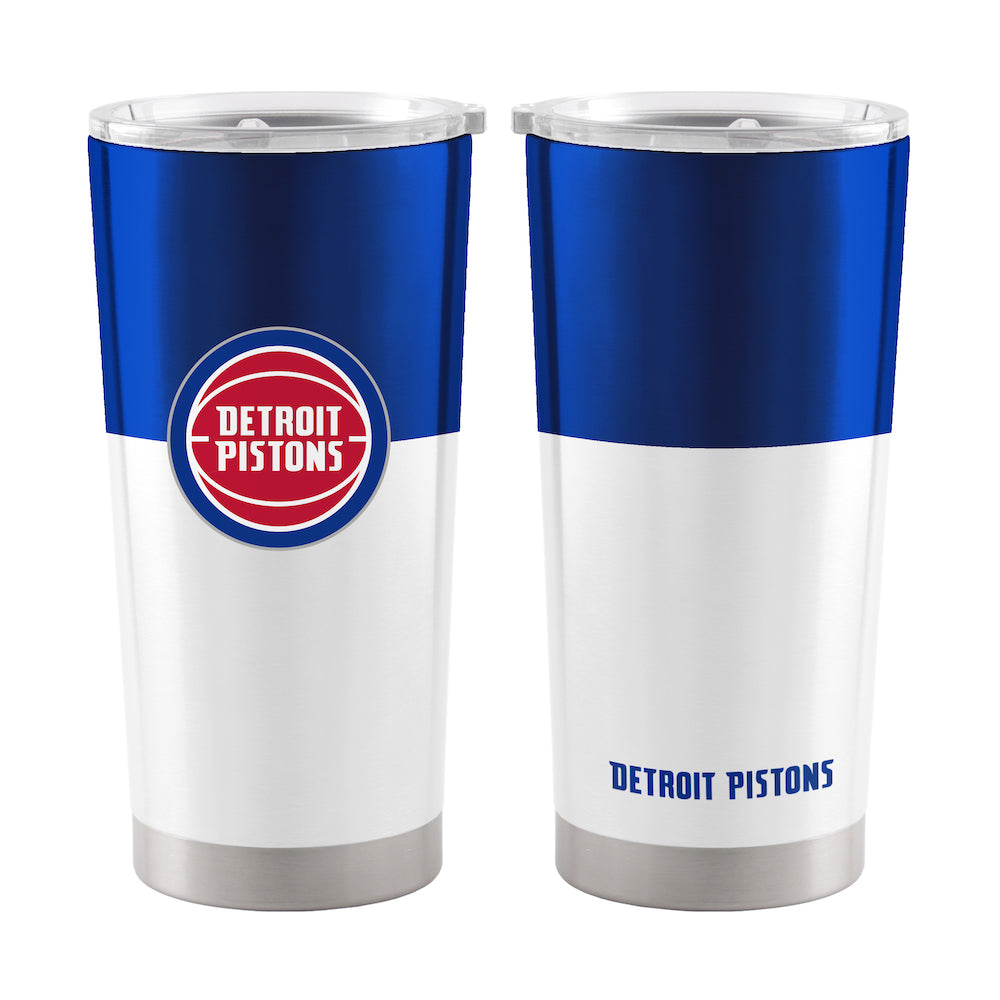Detroit Pistons 20 oz color block travel tumbler