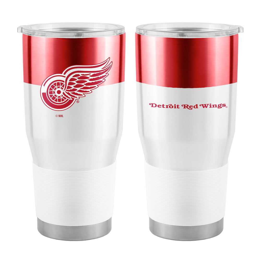 Detroit Red Wings 30 oz color block travel tumbler