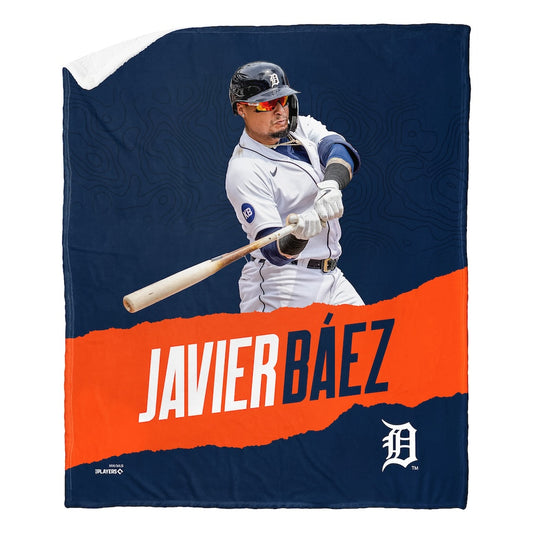 Detroit Tigers Javier Baez Sherpa Blanket