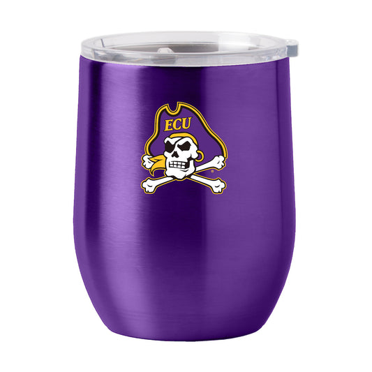 East Carolina Pirates stainless steel curved drink tumbler