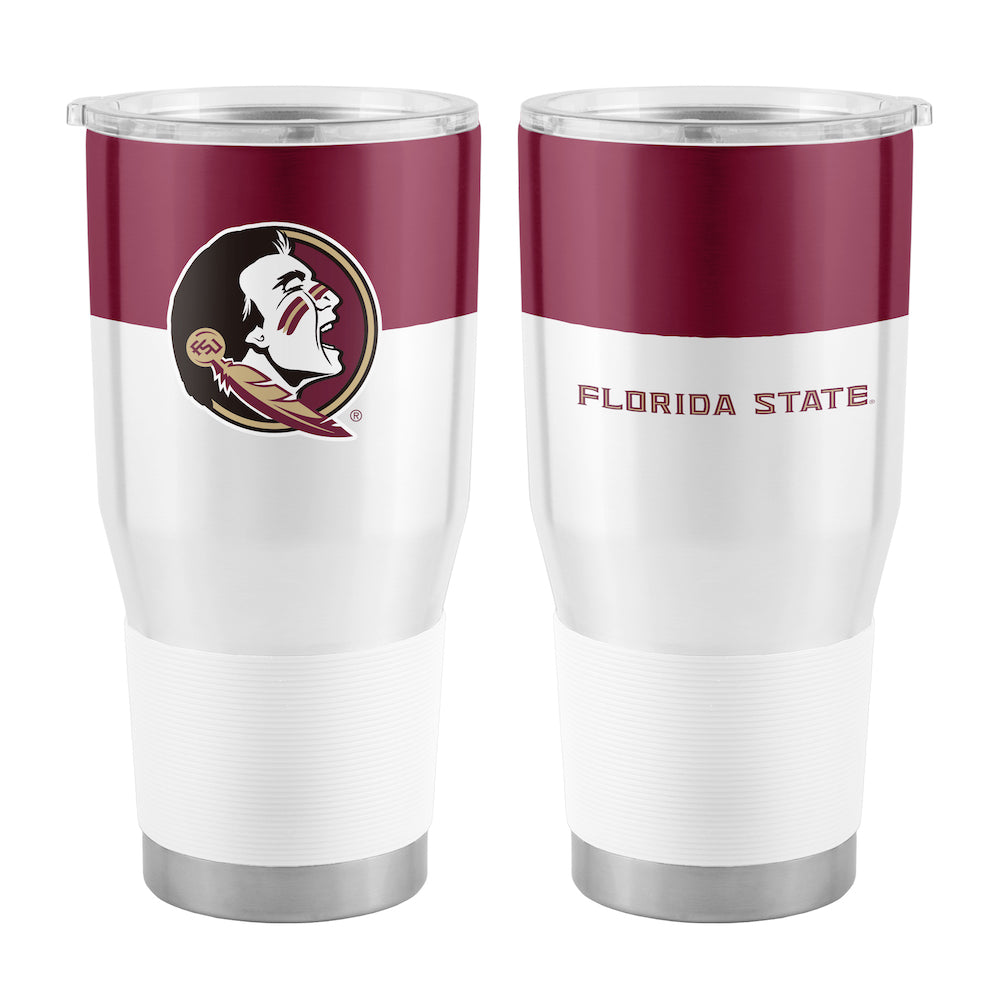 Florida State Seminoles 30 oz color block travel tumbler