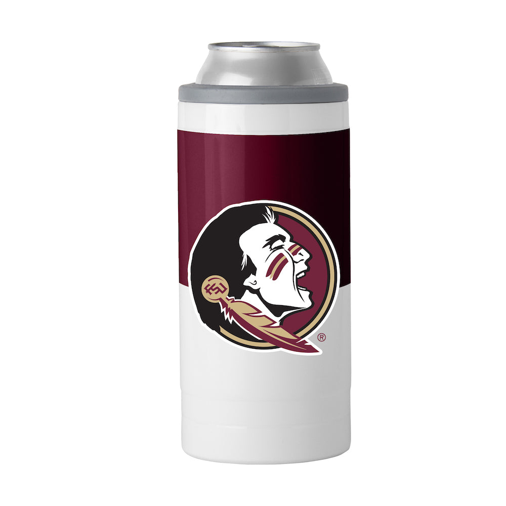 Florida State Seminoles colorblock slim can coolie