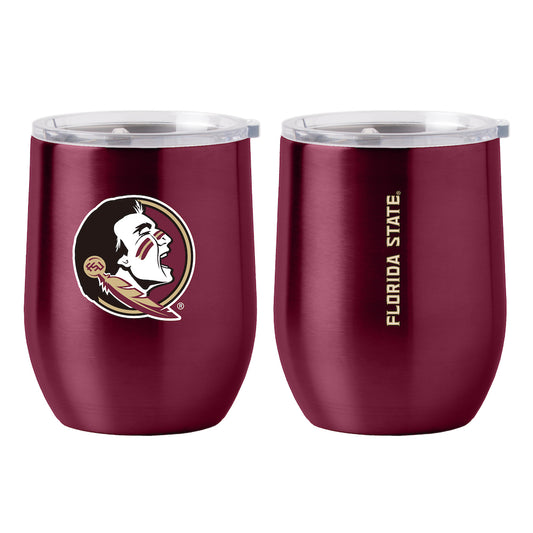 Florida State Seminoles stainless steel curved drink tumbler