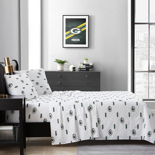 Green Bay Packers queen full sheet set
