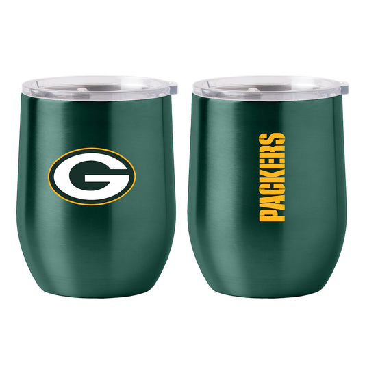 Green Bay Packers stainless steel curved drink tumbler