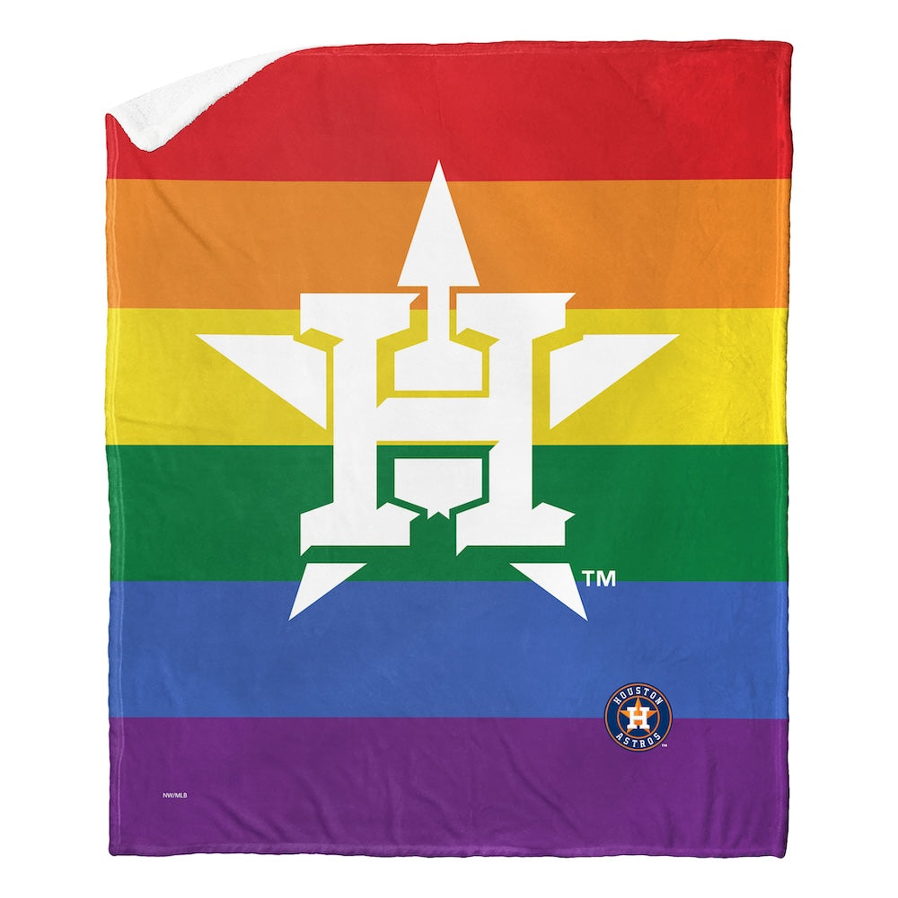 Houston Astros PRIDE Sherpa Blanket