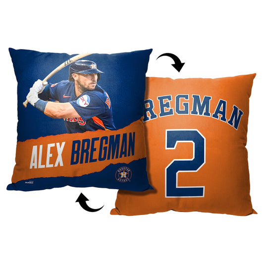 Houston Astros Alex Bregman throw pillow