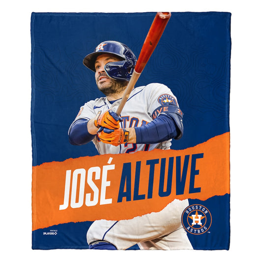 Houston Astros Jose Altuve silk touch throw blanket