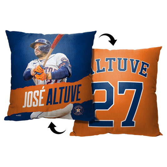 Houston Astros Jose Altuve throw pillow