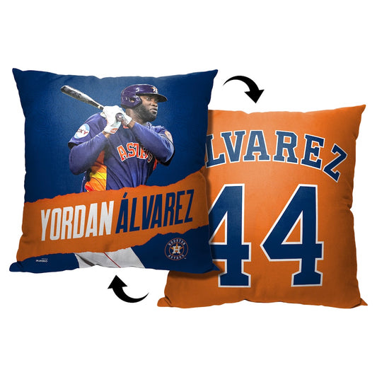 Houston Astros Yordan Alvarez throw pillow
