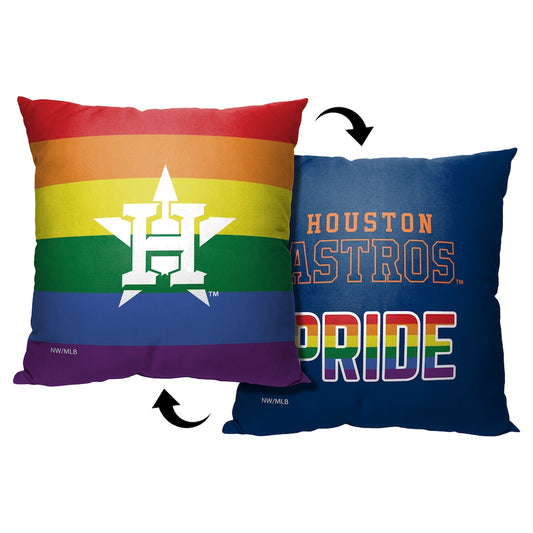 Houston Astros PRIDE throw pillow