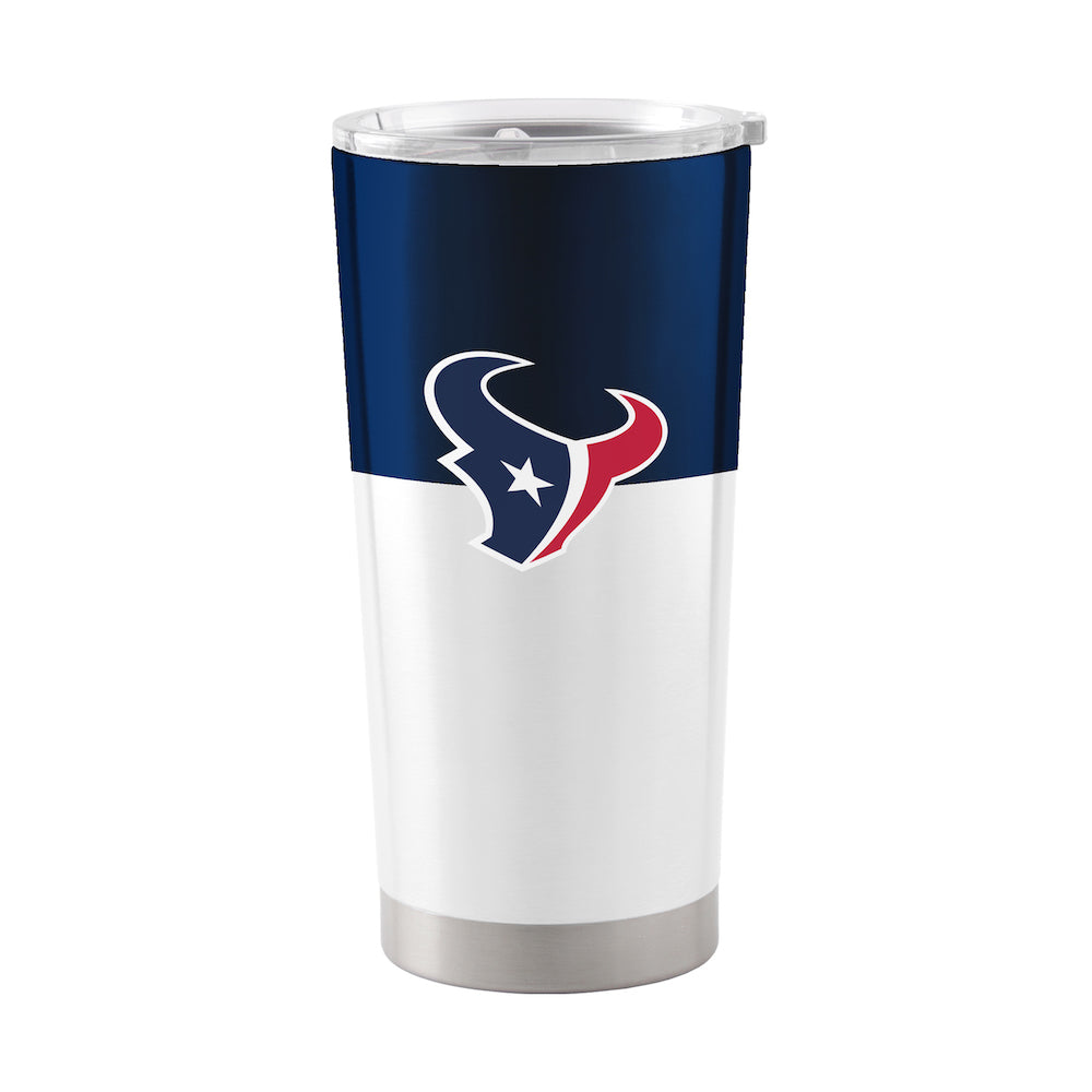 Houston Texans 20 oz color block travel tumbler