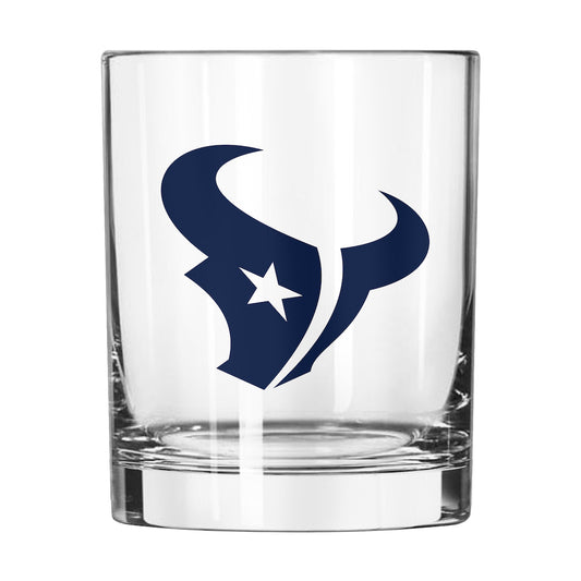 Houston Texans Rocks Glass