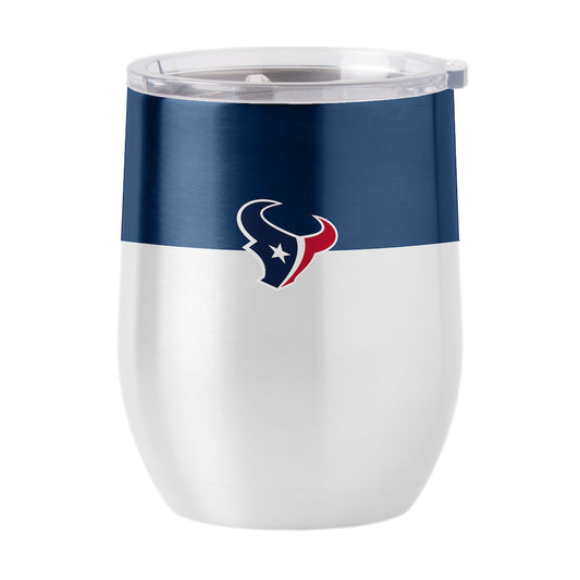 Houston Texans color block curved drink tumbler