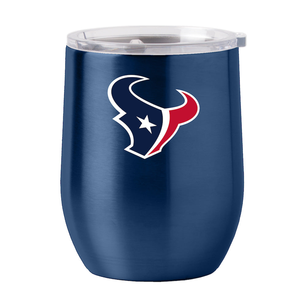 Houston Texans stainless steel curved drink tumbler