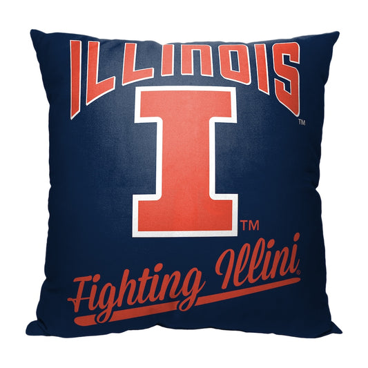 Illinois Fighting Illini OFFICIAL throw pillow