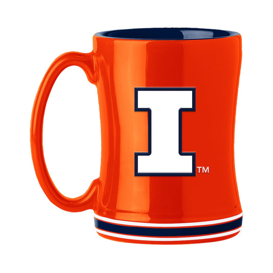 Illinois Fighting Illini relief coffee mug