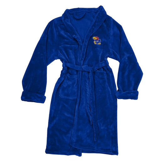 Kansas Jayhawks silk touch bathrobe