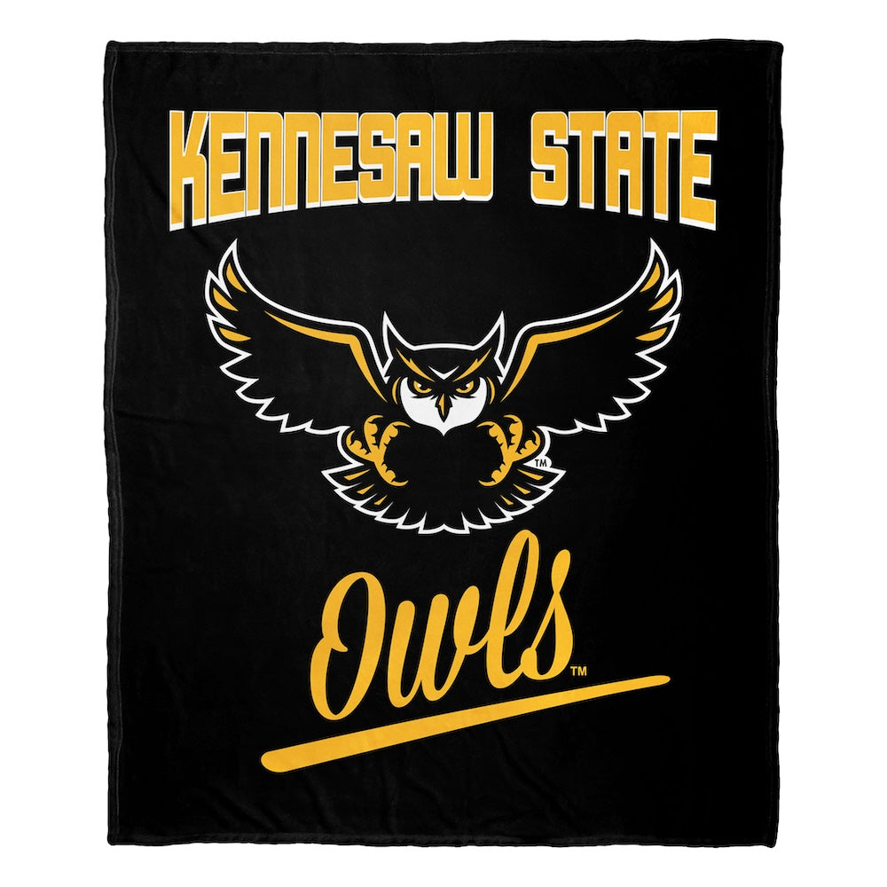 Kennesaw State Owls official silk touch throw blanket