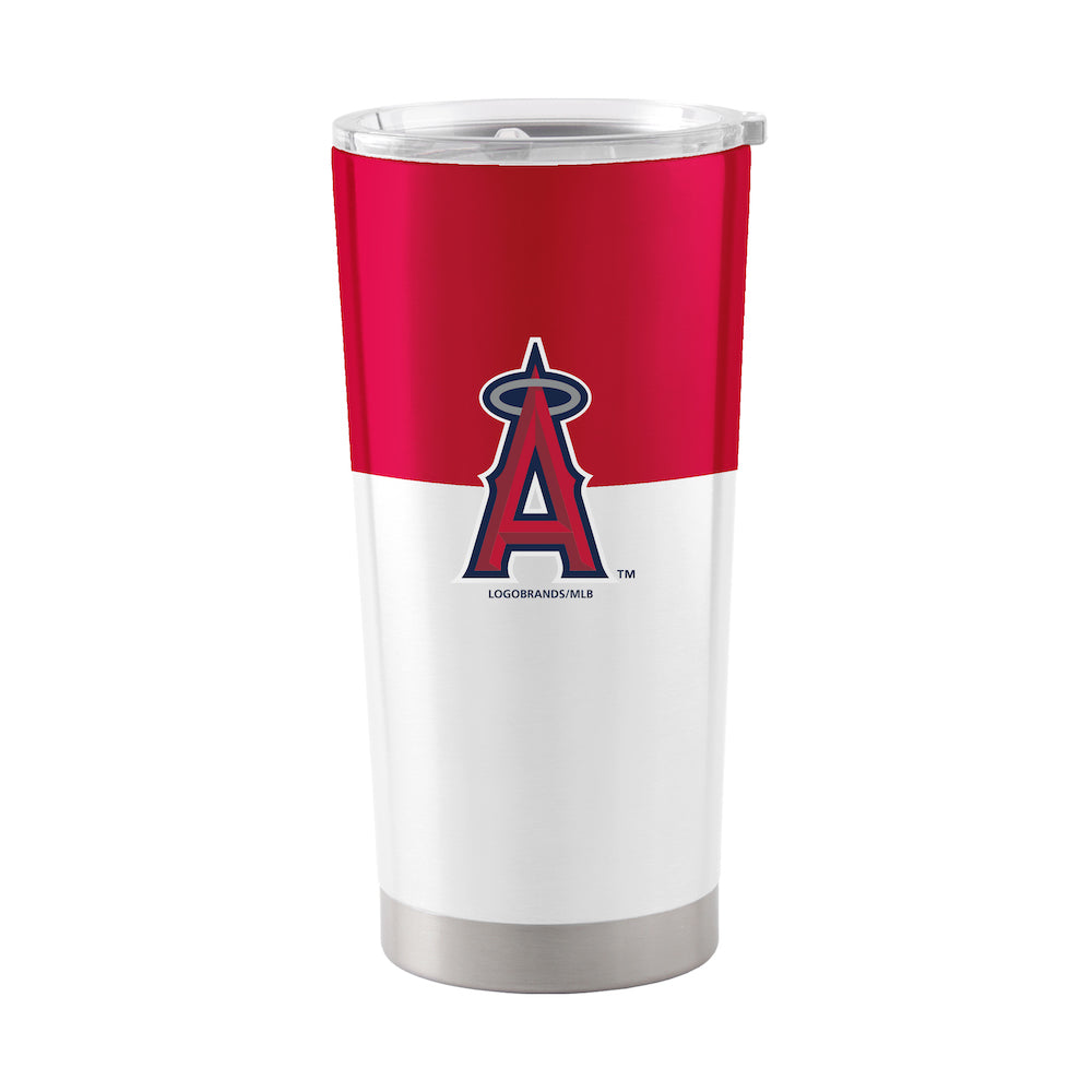 Los Angeles Angels 20 oz color block travel tumbler