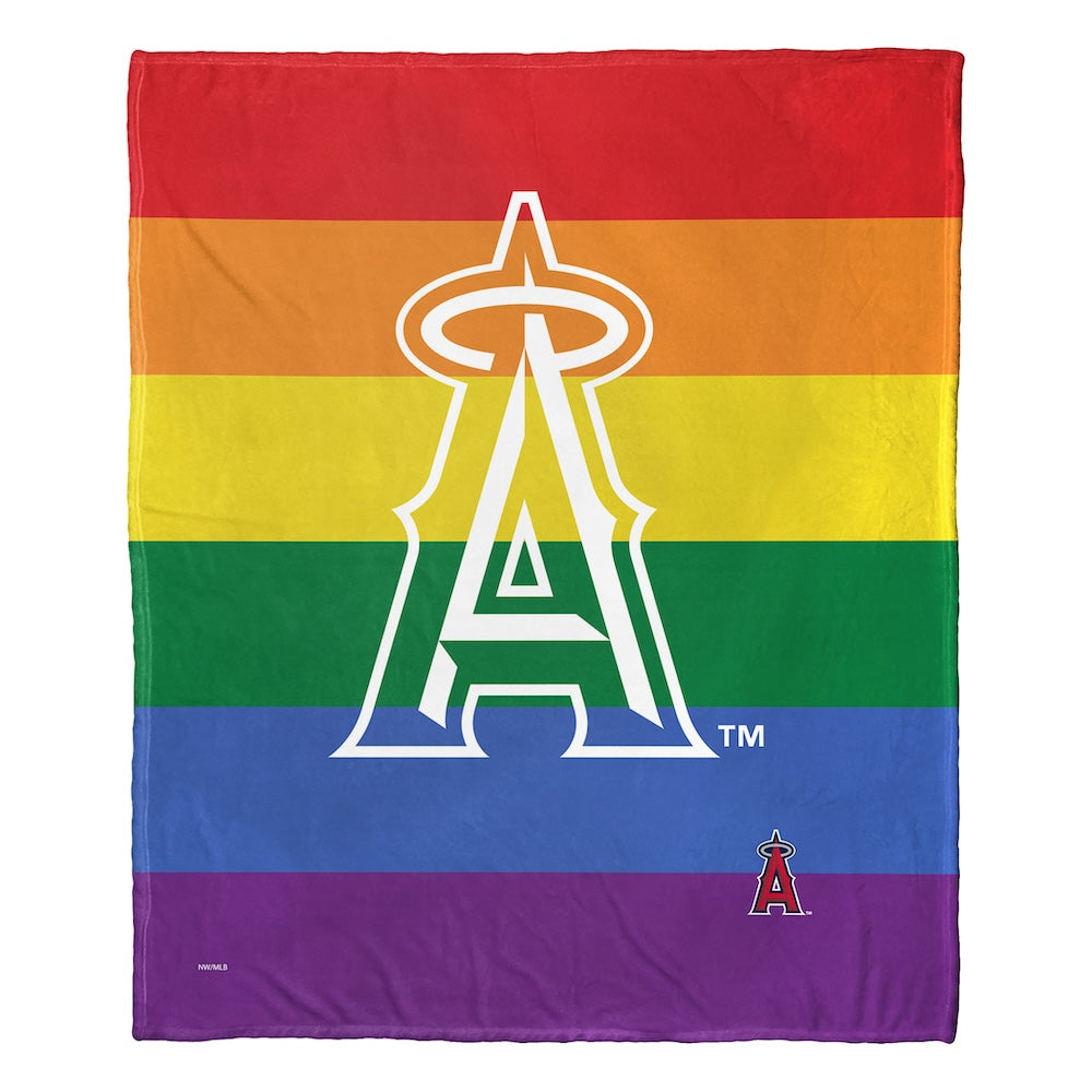 Los Angeles Angels PRIDE SERIES silk touch throw blanket