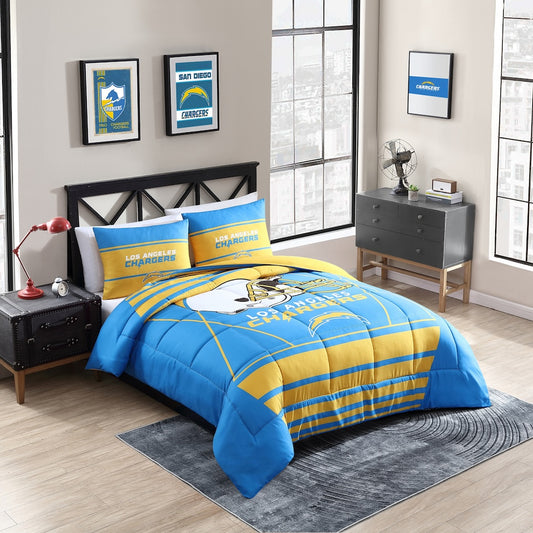Los Angeles Chargers queen size comforter set
