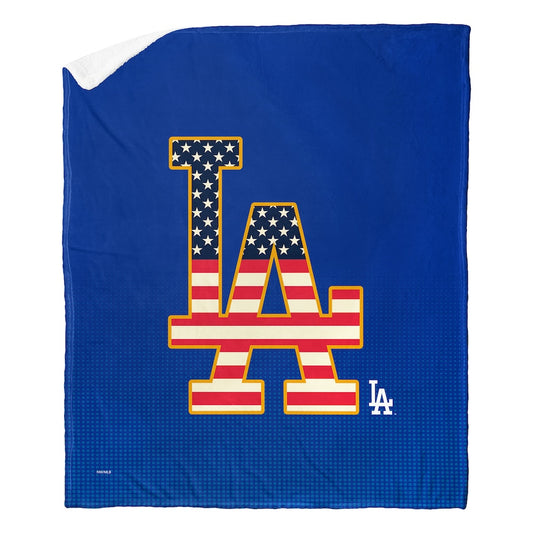 Los Angeles Dodgers CELEBRATE Sherpa Blanket