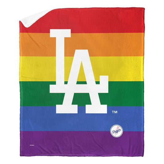 Los Angeles Dodgers PRIDE Sherpa Blanket