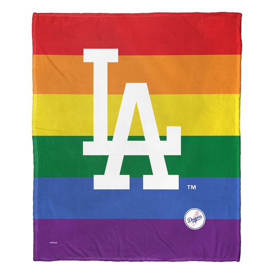 Los Angeles Dodgers PRIDE SERIES silk touch throw blanket