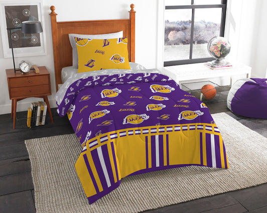 Los Angeles Lakers twin size bed in a bag