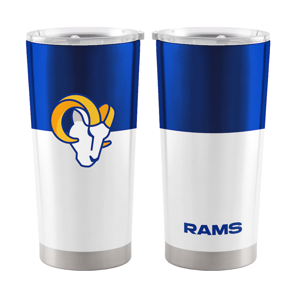 Los Angeles Rams 20 oz color block travel tumbler