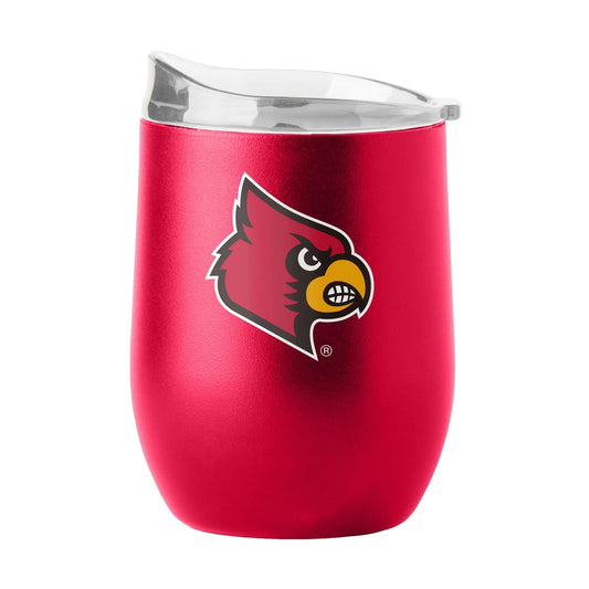 Louisville Cardinals curved drink tumbler