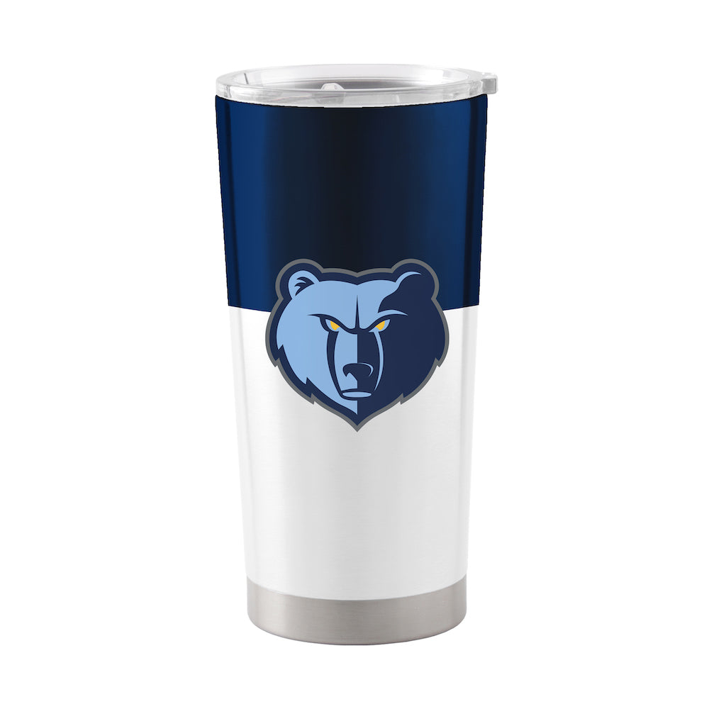 Memphis Grizzlies 20 oz color block travel tumbler