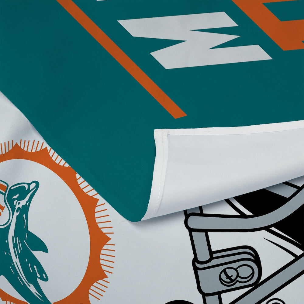 Miami Dolphins Premium Throwback Wall Hanging 2