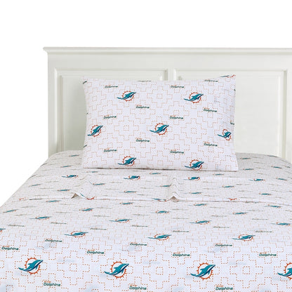 Miami Dolphins Twin Sheets