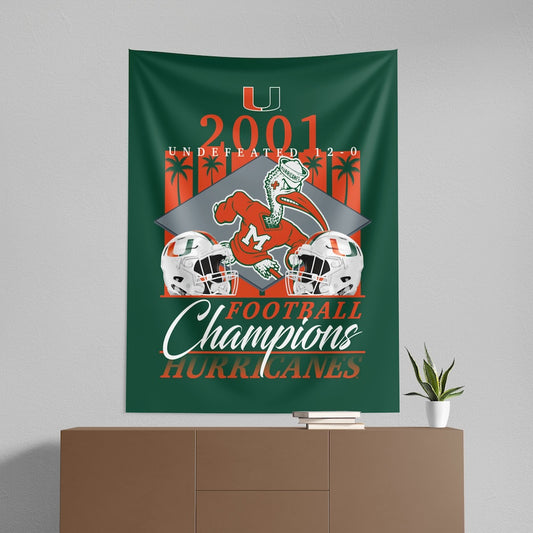 Miami Hurricanes T10 Wall Hanging