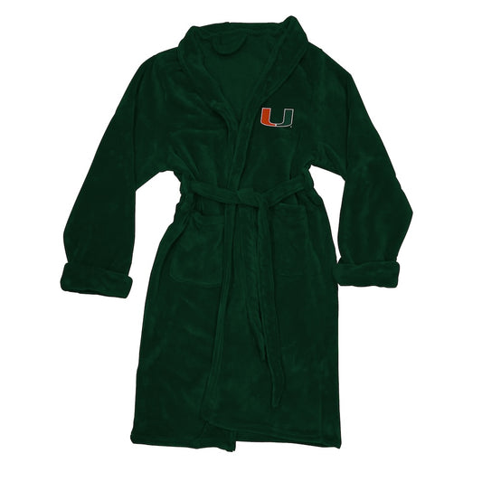 Miami Hurricanes silk touch bathrobe