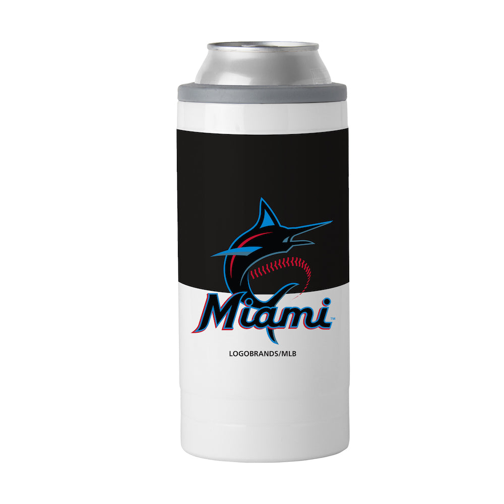 Miami Marlins colorblock slim can coolie