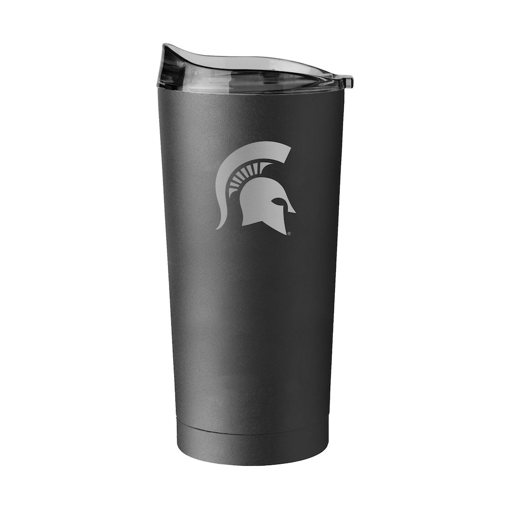 Michigan State Spartans 20 oz black etch travel tumbler