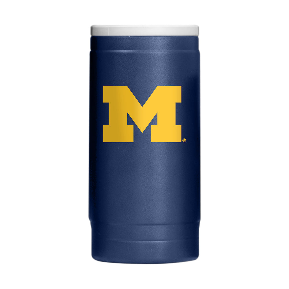 Michigan Wolverines slim can cooler