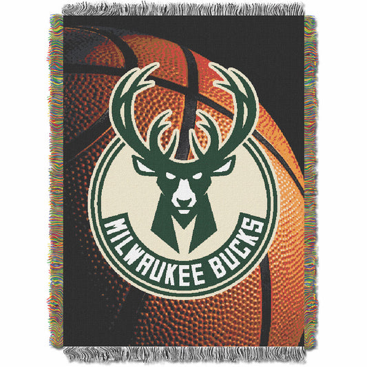 Milwaukee Bucks woven photo tapestry